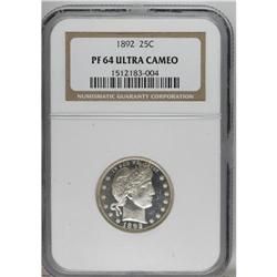 1892 25C PR64 Ultra Cameo NGC. Type Two Reverse. The 1
