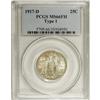 Image 3 : 1917-D 25C Type One MS66 Full Head PCGS. Once the earl