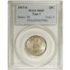 Image 3 : 1917-S 25C Type One MS67 PCGS. Appealing champagne-gol