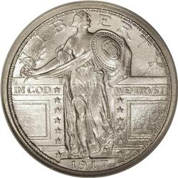 1917-S 25C Type One MS65 Full Head PCGS. An essentiall