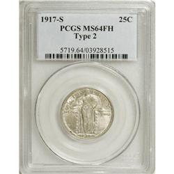1917-S 25C Type Two MS64 Full Head PCGS. Due to its lo