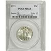 Image 1 : 1921 25C MS63 PCGS. This low mintage Standing Liberty