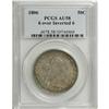 Image 4 : 1806 50C 6 Over Inverted 6 AU58 PCGS. O-112, R.4. A sc