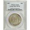Image 3 : 1807 50C Large Stars, 50 Over 20 AU50 PCGS. O-112, R.4