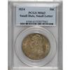 1834 50C Small Date, Small Letters MS63 PCGS. O-111, R