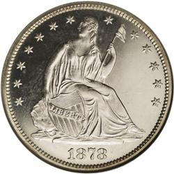 1878 50C PR65 Cameo NGC. Type Two Reverse. Deeply refl