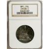 1881 50C PR63 NGC. An attractively toned Select repres