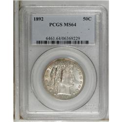 1892 50C MS64 PCGS. Though numismatists saved examples