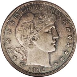 1892 50C MS65 NGC. Fabulous luster radiates from surfa