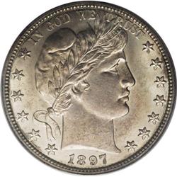1897-O 50C MS64 PCGS. Only 632,000 pieces were struck