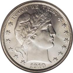 1910-S 50C MS67 NGC. Well struck and highly lustrous,