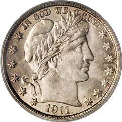 1911-S 50C MS64 PCGS. Ex: T. Price Collection. A well