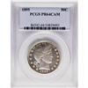Image 1 : 1895 50C PR64 Cameo PCGS. Cameo Barber coins are more