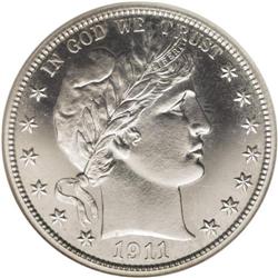 1911 50C PR67 Cameo NGC. Only 543 proof halves were pr