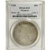 Image 3 : 1795 S$1 Flowing Hair, Three Leaves Fine 15 PCGS. B-12