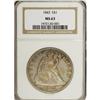 Image 3 : 1843 S$1 MS63 NGC. The shortage of domestic silver, lo