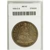 1859-O S$1 MS62 ANACS. This mildly prooflike No Motto