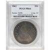 Image 3 : 1862 S$1 PR64 PCGS. Mint records indicate a production