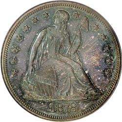 1872 S$1 PR64 PCGS. Both sides of this lovely proof ar