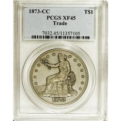 1873-CC T$1 XF45 PCGS. All 1873-dated Trade dollars ar