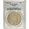 Image 3 : 1873-CC T$1 MS62 PCGS. The scarcity of 1873-CC Trade d