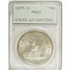 Image 1 : 1875-S T$1 MS63 PCGS. Type One Reverse. Large S. The e
