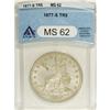 1877-S T$1 MS62 ANACS. The mintage of 1877-S Trade dol
