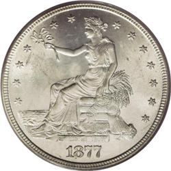 1877-S T$1 MS64 PCGS. This issue''s generous mintage a