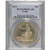 Image 3 : 1873 T$1 PR63 Cameo PCGS. This proof Trade dollar issu