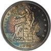 Image 1 : 1878 T$1 PR63 PCGS. Dramatic ocean-blue, mauve-red, an
