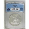 Image 3 : 1880 T$1 PR64 ANACS. This proof-only Trade dollar appe