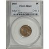 Image 1 : 1860 1C MS65 PCGS. This highly lustrous almond-gold Ge