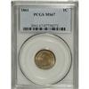 Image 3 : 1861 1C MS67 PCGS. Exceedingly lustrous with spot-free