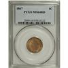 Image 1 : 1867 1C MS64 Red PCGS. The 1866 and 1867 issues are ea