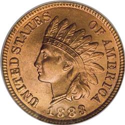 1883 1C MS66 Red PCGS. Well struck and lustrous, with