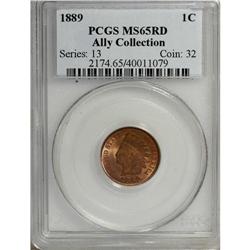 1889 1C MS65 Red PCGS. Ex: Ally Collection. The date i