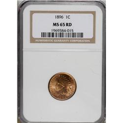 1896 1C MS65 Red NGC. The design elements are boldly d