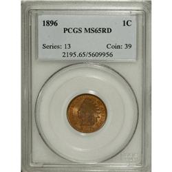 1896 1C MS65 Red PCGS. The flaming red-gold and sunset