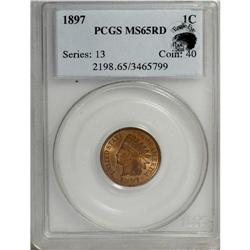 1897 1C MS65 Red PCGS. Eagle Eye Photo Seal. Populatio