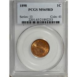 1898 1C MS65 Red PCGS. Intense luster and vivid, deep