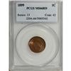 Image 1 : 1899 1C MS66 Red PCGS. Deeply set, rich, cherry-red lu