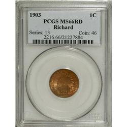1903 1C MS66 Red PCGS. Ex: Richard Collection. Well st