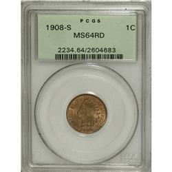 1908-S 1C MS64 Red PCGS. The 1908-S and 1909-S are gro