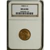 Image 1 : 1908-S 1C MS64 Red NGC. Attractive orange-gold luster