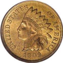 1909-S 1C MS65 Red PCGS. Fully brilliant obverse and r