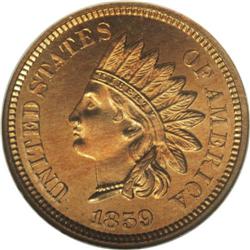 1859 1C PR65 Cameo NGC. As a one-year-only proof varie