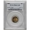Image 3 : 1862 1C PR66 Cameo PCGS. Boldly struck with lovely tan