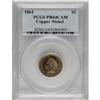 Image 1 : 1864 1C Copper Nickel PR64 Cameo PCGS. By 1864 shortag