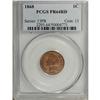 Image 1 : 1868 1C PR64 Red PCGS. Crisply struck throughout, with