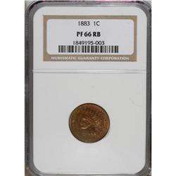 1883 1C PR66 Red and Brown NGC. An unusually large num
